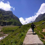 Hermitage in the himalayas hike to charan paduka